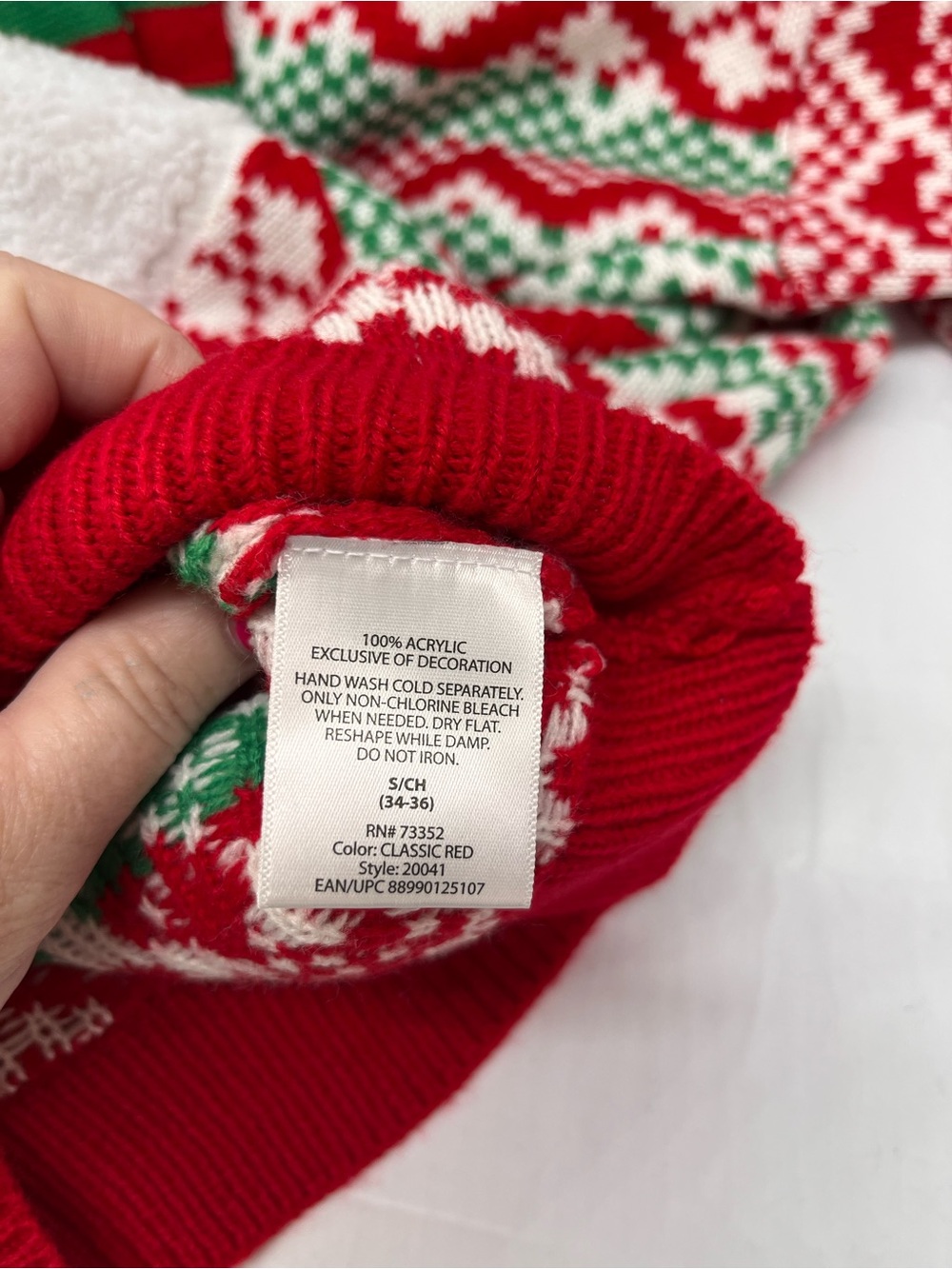 Holiday Llama Christmas Sweater - Red - Picture 6 of 6